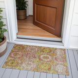 Addison Chantille ACN2049 Panel Machine Made Transitional Orange Rug