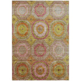 Addison Chantille ACN2049 Panel Machine Made Transitional Orange Rug