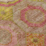 Addison Chantille ACN2049 Panel Machine Made Transitional Orange Rug