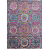 Addison Chantille ACN2049 Panel Machine Made Transitional Pink Rug