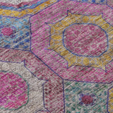 Addison Chantille ACN2049 Panel Machine Made Transitional Pink Rug