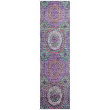 Addison Chantille ACN2049 Panel Machine Made Transitional Purple Rug