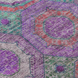 Addison Chantille ACN2049 Panel Machine Made Transitional Purple Rug
