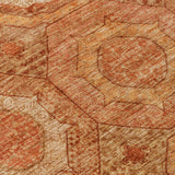 Addison Chantille ACN2050 Panel Machine Made Transitional Terracotta Rug
