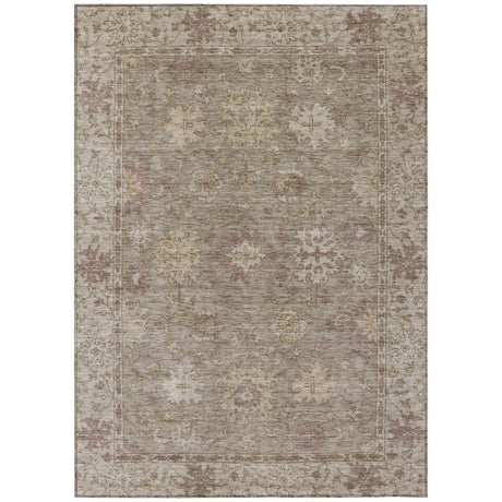 Addison Chantille ACN2051 Global Machine Made Traditional Khaki Rug