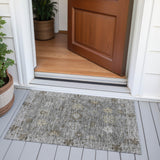 Addison Chantille ACN2051 Global Machine Made Traditional Pewter Rug