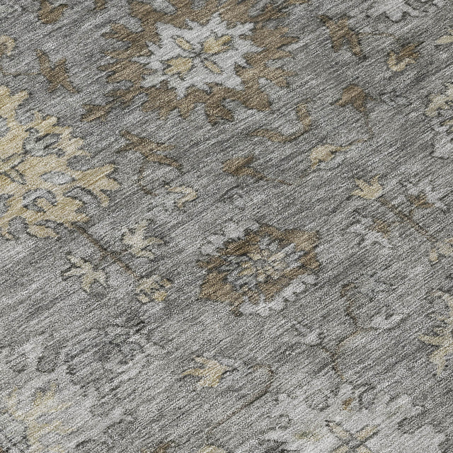 Addison Chantille ACN2051 Global Machine Made Traditional Pewter Rug