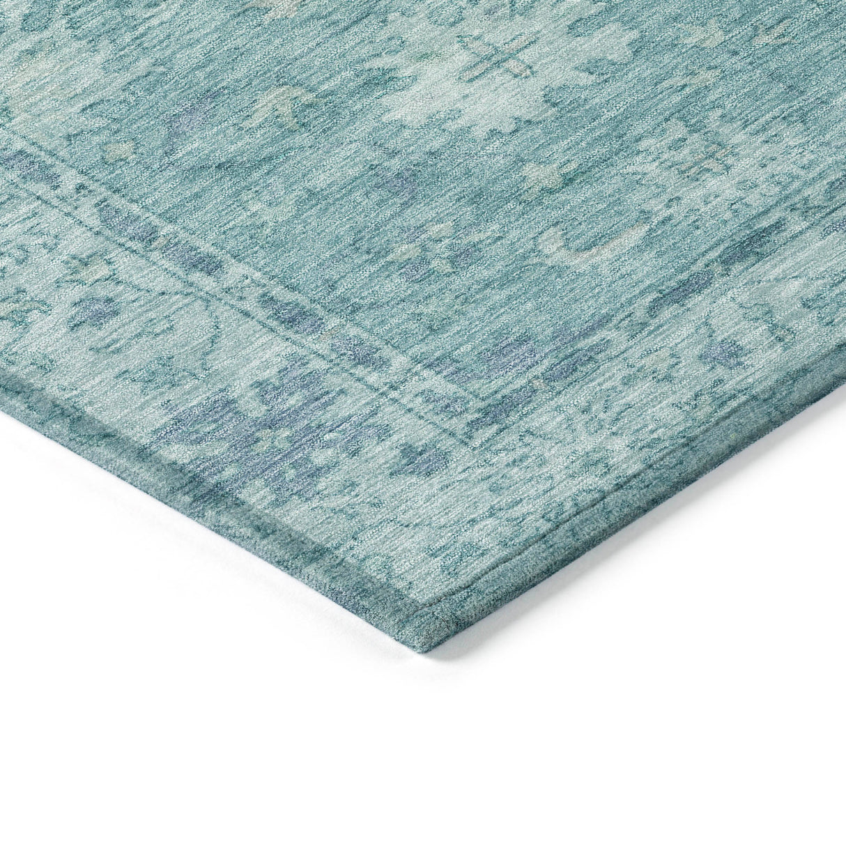Addison Chantille ACN2051 Global Machine Made Traditional Teal Rug
