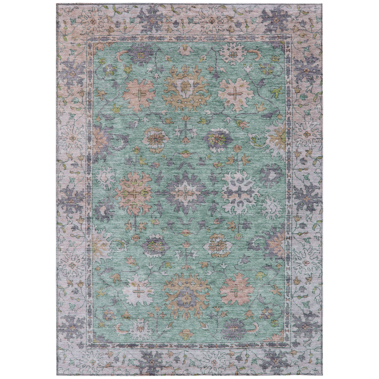 Addison Chantille ACN2052 Global Machine Made Traditional Mint Rug