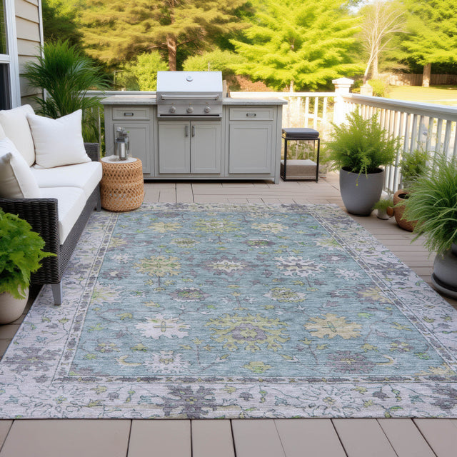 Addison Chantille ACN2052 Global Machine Made Traditional Seafoam Rug