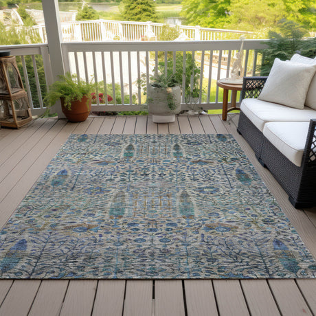 Addison Chantille ACN2053 Americana Machine Made Transitional Brown Rug