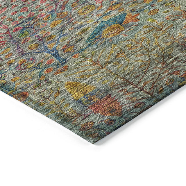 Addison Chantille ACN2053 Americana Machine Made Transitional Green Rug
