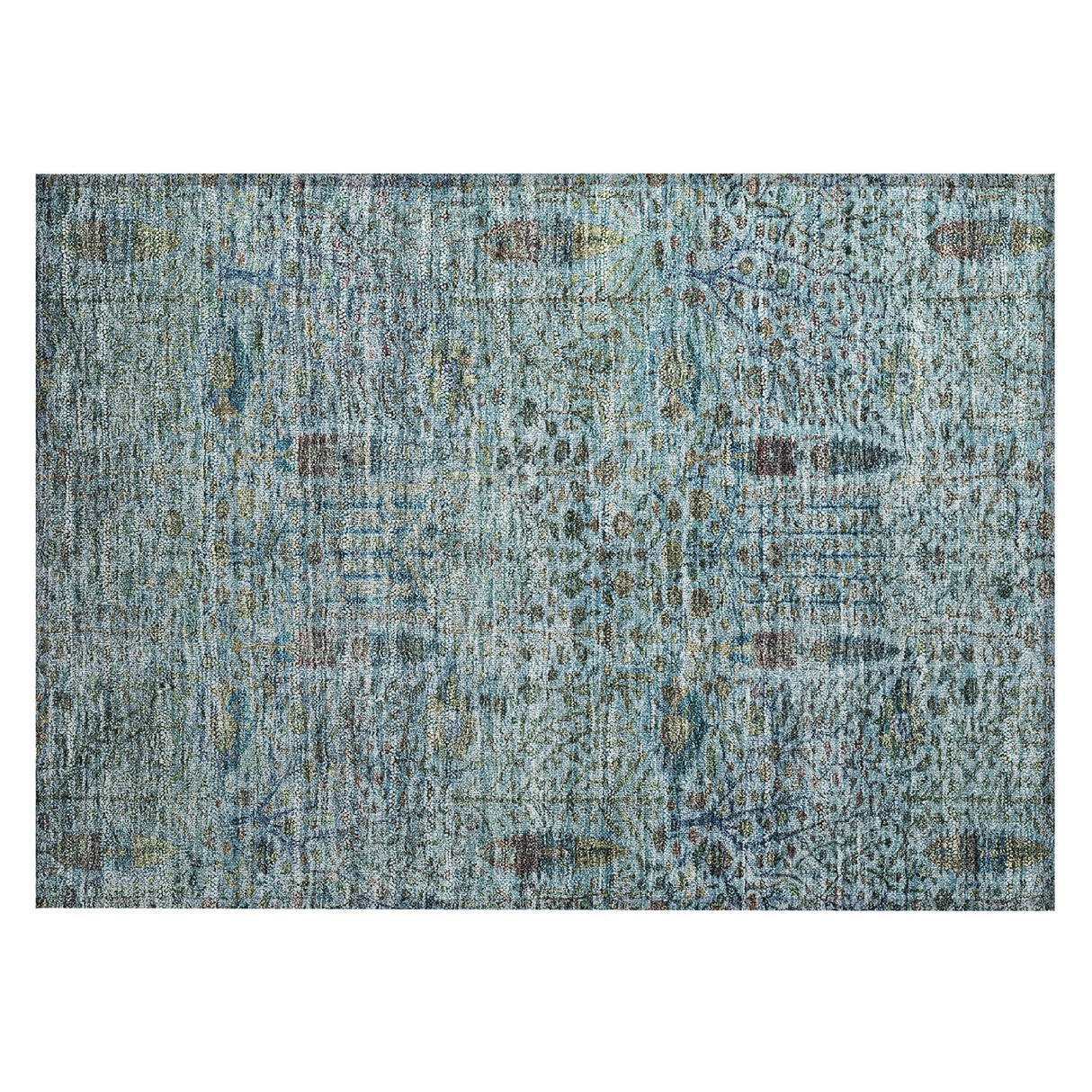 Addison Chantille ACN2053 Americana Machine Made Transitional Teal Rug