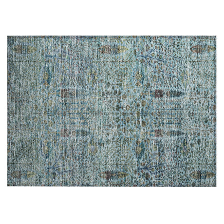 Addison Chantille ACN2053 Americana Machine Made Transitional Teal Rug