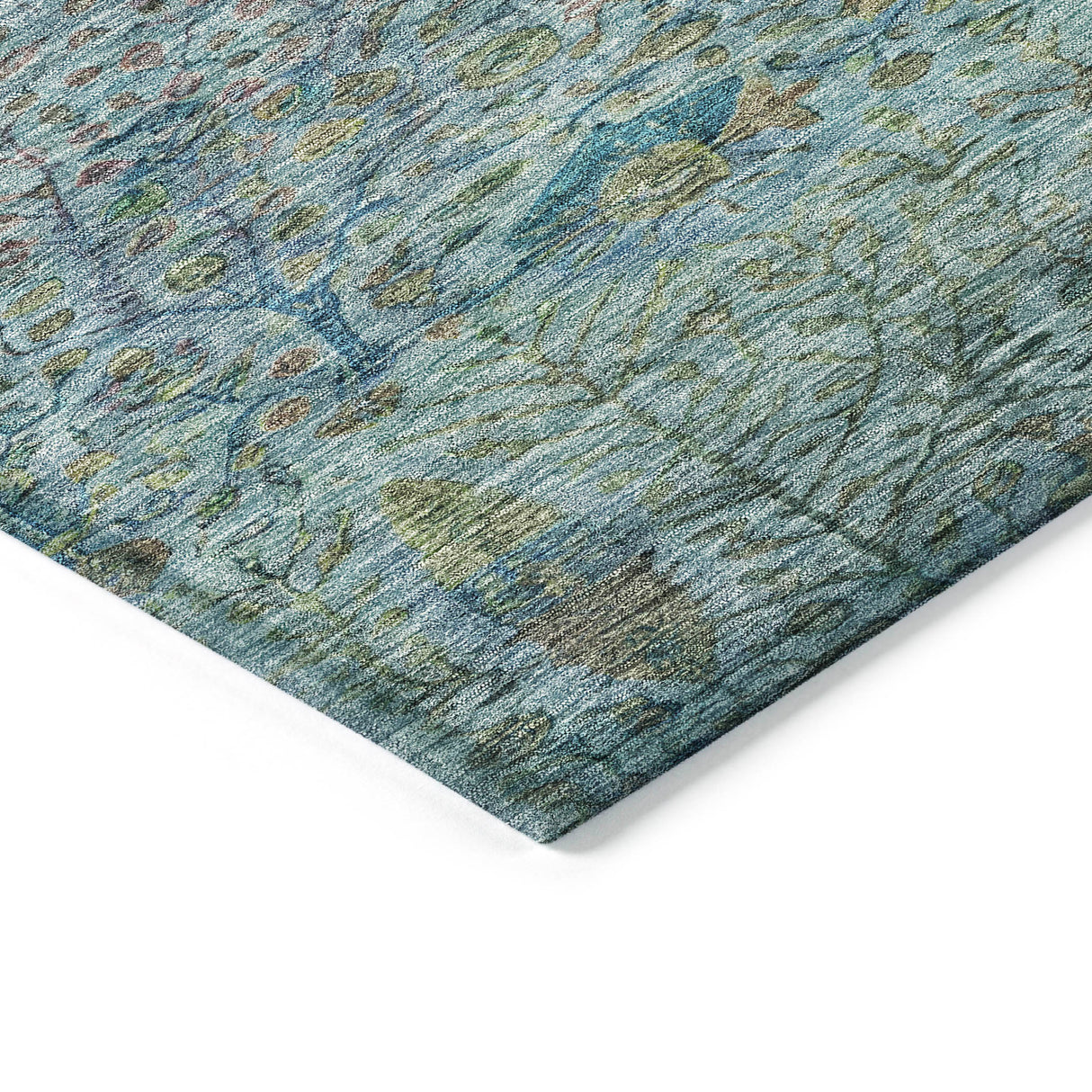 Addison Chantille ACN2053 Americana Machine Made Transitional Teal Rug