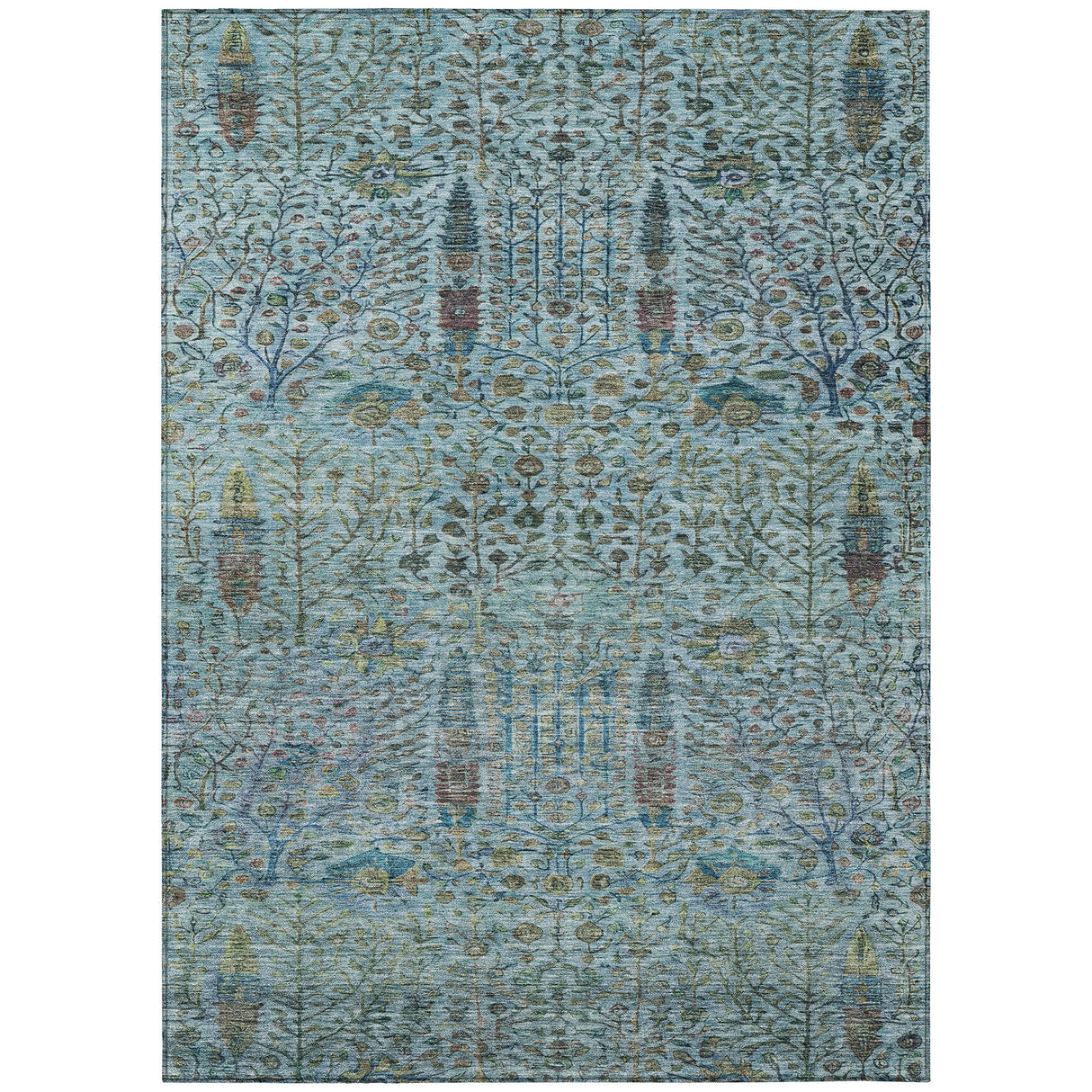 Addison Chantille ACN2053 Americana Machine Made Transitional Teal Rug
