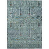 Addison Chantille ACN2053 Americana Machine Made Transitional Teal Rug