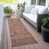 Addison Chantille ACN2053 Americana Machine Made Transitional Terracotta Rug