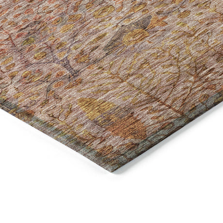 Addison Chantille ACN2053 Americana Machine Made Transitional Terracotta Rug