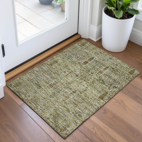 Addison Chantille ACN2053 Americana Machine Made Transitional Wheat Rug