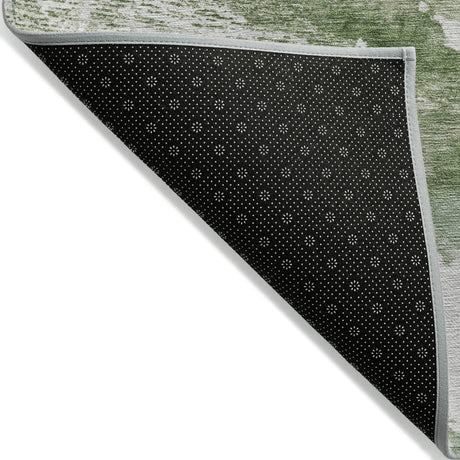 Addison Chantille ACN2054 Abstract Machine Made Transitional Green Rug