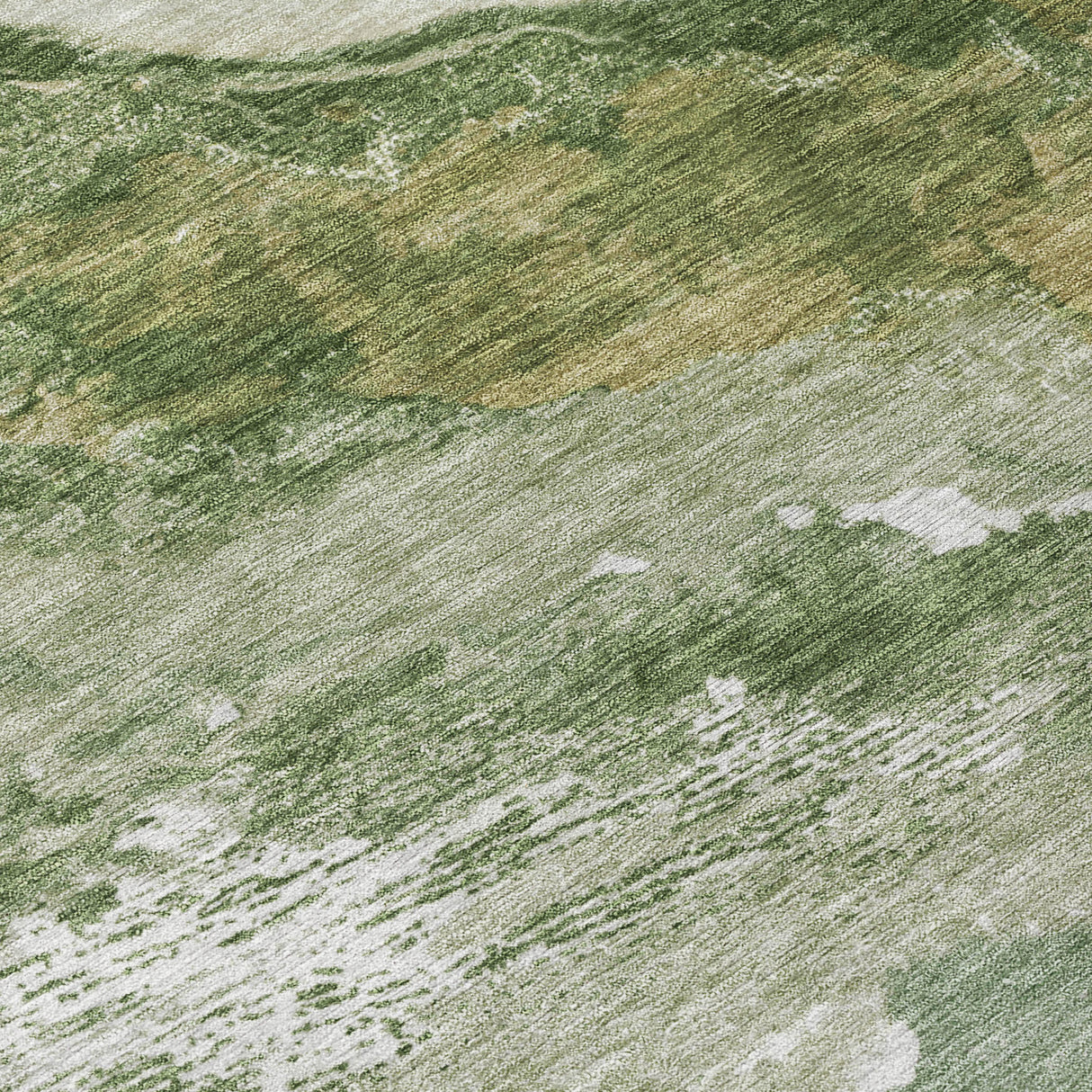 Addison Chantille ACN2054 Abstract Machine Made Transitional Green Rug