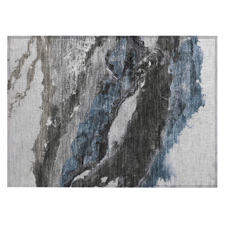 Addison Chantille ACN2054 Abstract Machine Made Transitional Pewter Rug