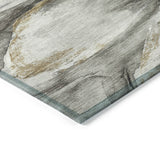 Addison Chantille ACN2055 Floral Machine Made Transitional Silver Rug