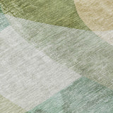 Addison Chantille ACN2057 Abstract Machine Made Transitional Aloe Rug