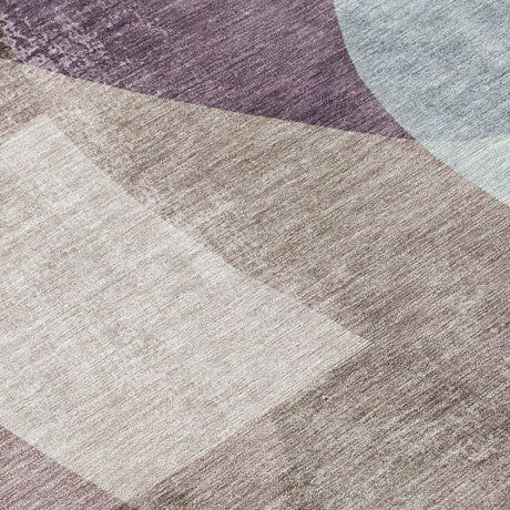Addison Chantille ACN2058 Abstract Machine Made Transitional Brown Rug