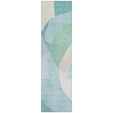 Addison Chantille ACN2058 Abstract Machine Made Transitional Seafoam Rug