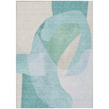 Addison Chantille ACN2058 Abstract Machine Made Transitional Seafoam Rug