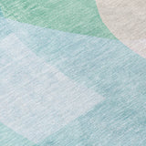Addison Chantille ACN2058 Abstract Machine Made Transitional Seafoam Rug