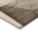 Addison Chantille ACN2058 Abstract Machine Made Transitional Taupe Rug