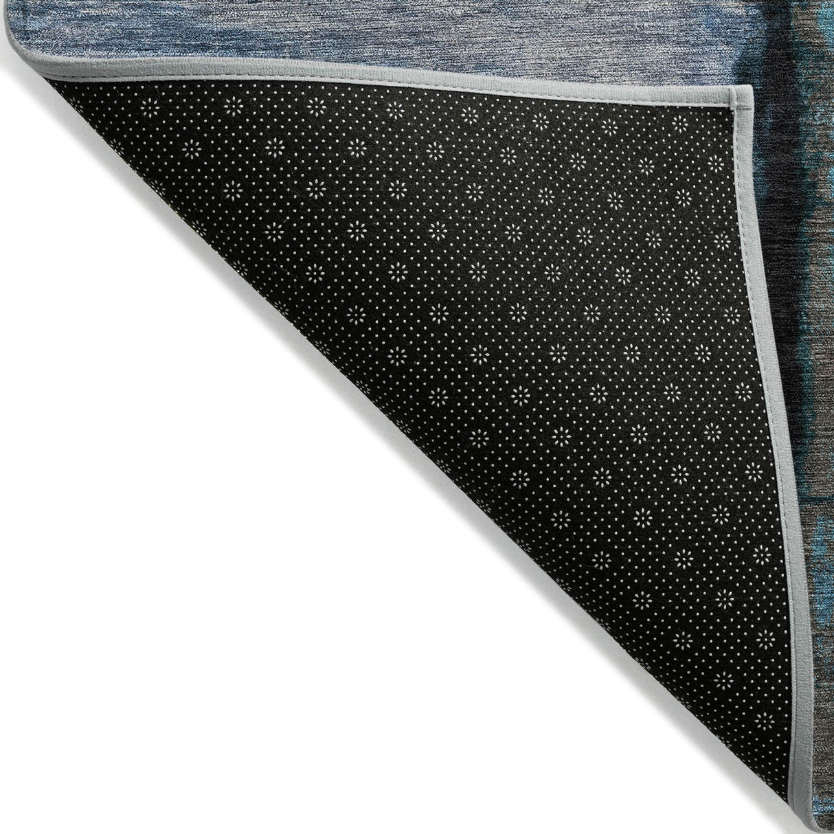 Addison Chantille ACN2059 Abstract Machine Made Transitional Blue Rug