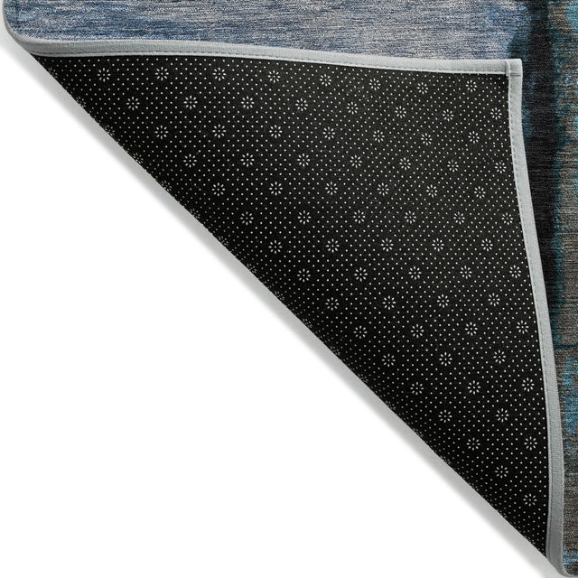 Addison Chantille ACN2059 Abstract Machine Made Transitional Blue Rug