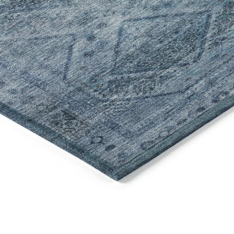 Addison Chantille ACN2060 Geometric Machine Made Transitional Blue Rug