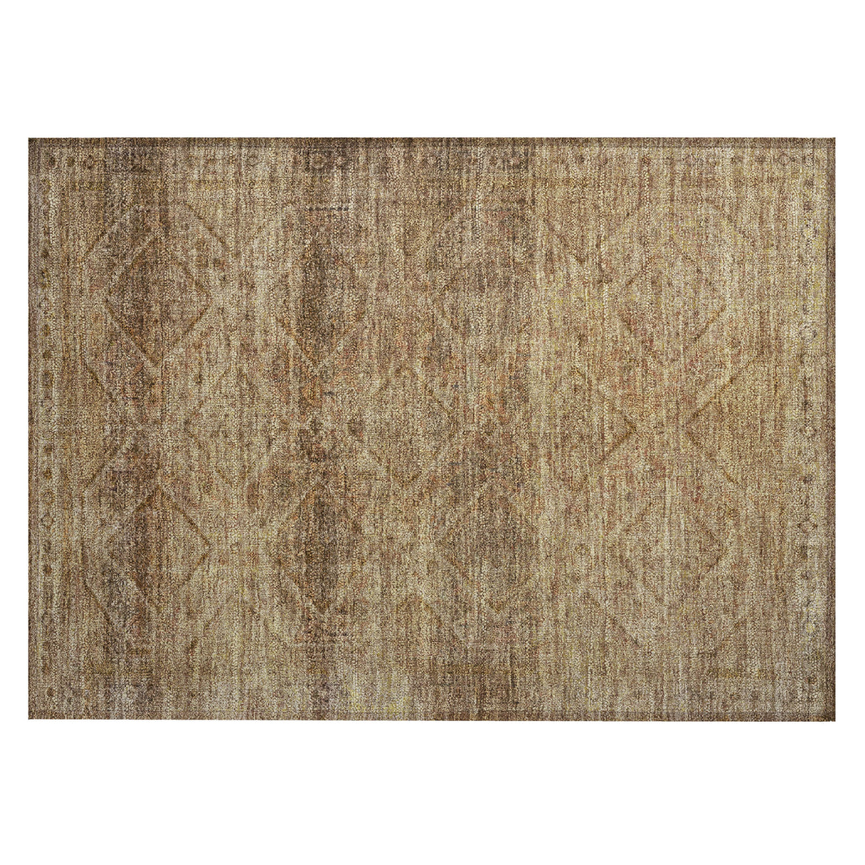 Addison Chantille ACN2060 Geometric Machine Made Transitional Khaki Rug