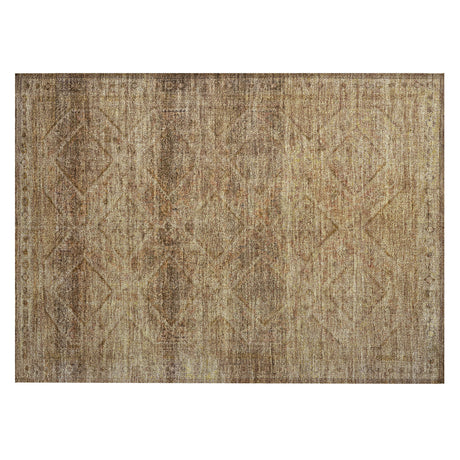Addison Chantille ACN2060 Geometric Machine Made Transitional Khaki Rug