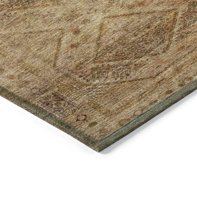 Addison Chantille ACN2060 Geometric Machine Made Transitional Khaki Rug