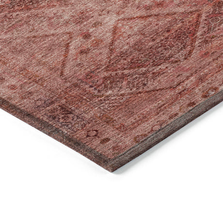 Addison Chantille ACN2060 Geometric Machine Made Transitional Pink Rug