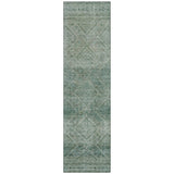 Addison Chantille ACN2060 Geometric Machine Made Transitional Teal Rug