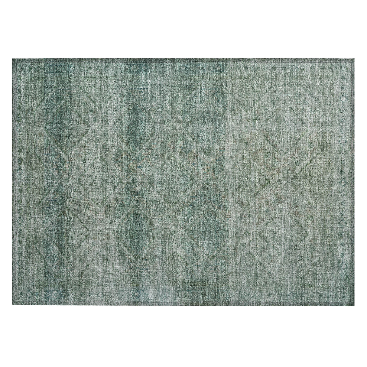 Addison Chantille ACN2060 Geometric Machine Made Transitional Teal Rug