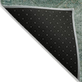 Addison Chantille ACN2060 Geometric Machine Made Transitional Teal Rug