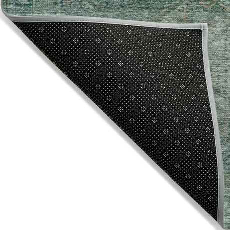 Addison Chantille ACN2060 Geometric Machine Made Transitional Teal Rug