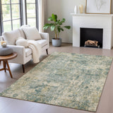 Addison Chantille ACN2061 Abstract Machine Made Transitional Aloe Rug