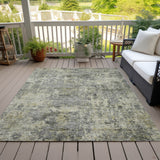 Addison Chantille ACN2061 Abstract Machine Made Transitional Pewter Rug