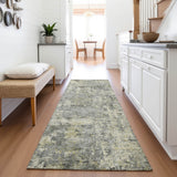 Addison Chantille ACN2061 Abstract Machine Made Transitional Pewter Rug