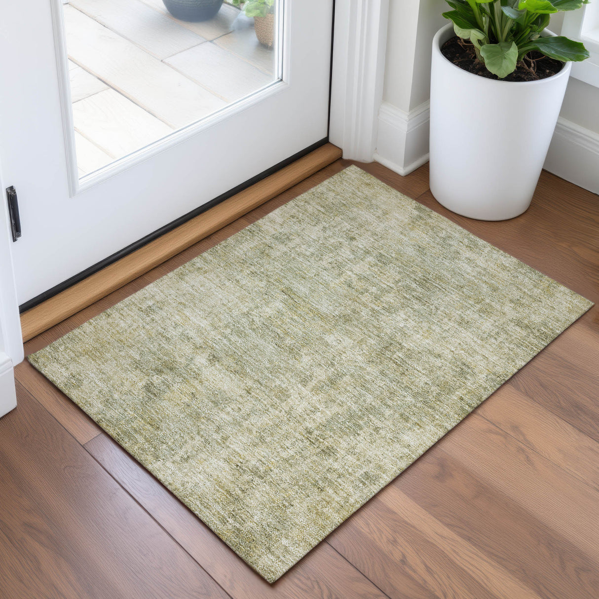 Addison Chantille ACN2061 Abstract Machine Made Transitional Sage Rug