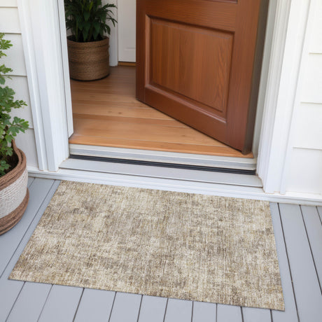 Addison Chantille ACN2061 Abstract Machine Made Transitional Taupe Rug